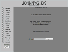 Tablet Screenshot of johnnyg.dk